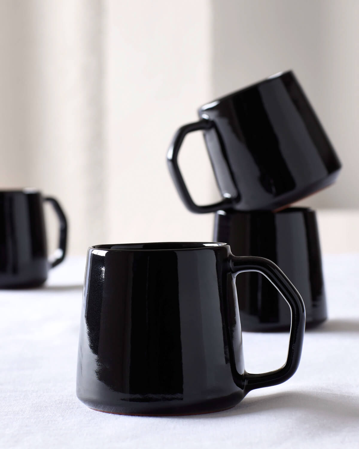 Crisp Modern Matte Black Mug + Reviews