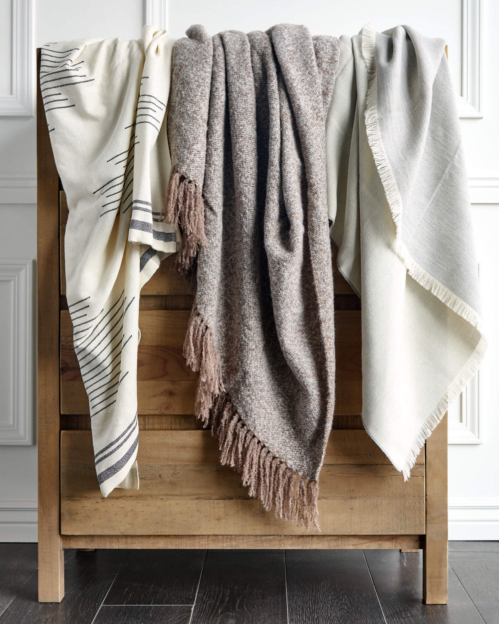 Grey & Sand Alpaca Throw Blanket  Ethically Crafted in Peru – The