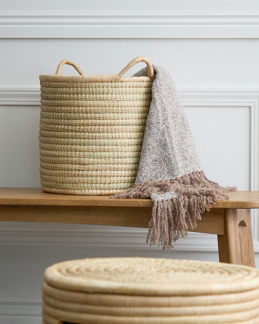 Handcrafted Small Wooden Basket 